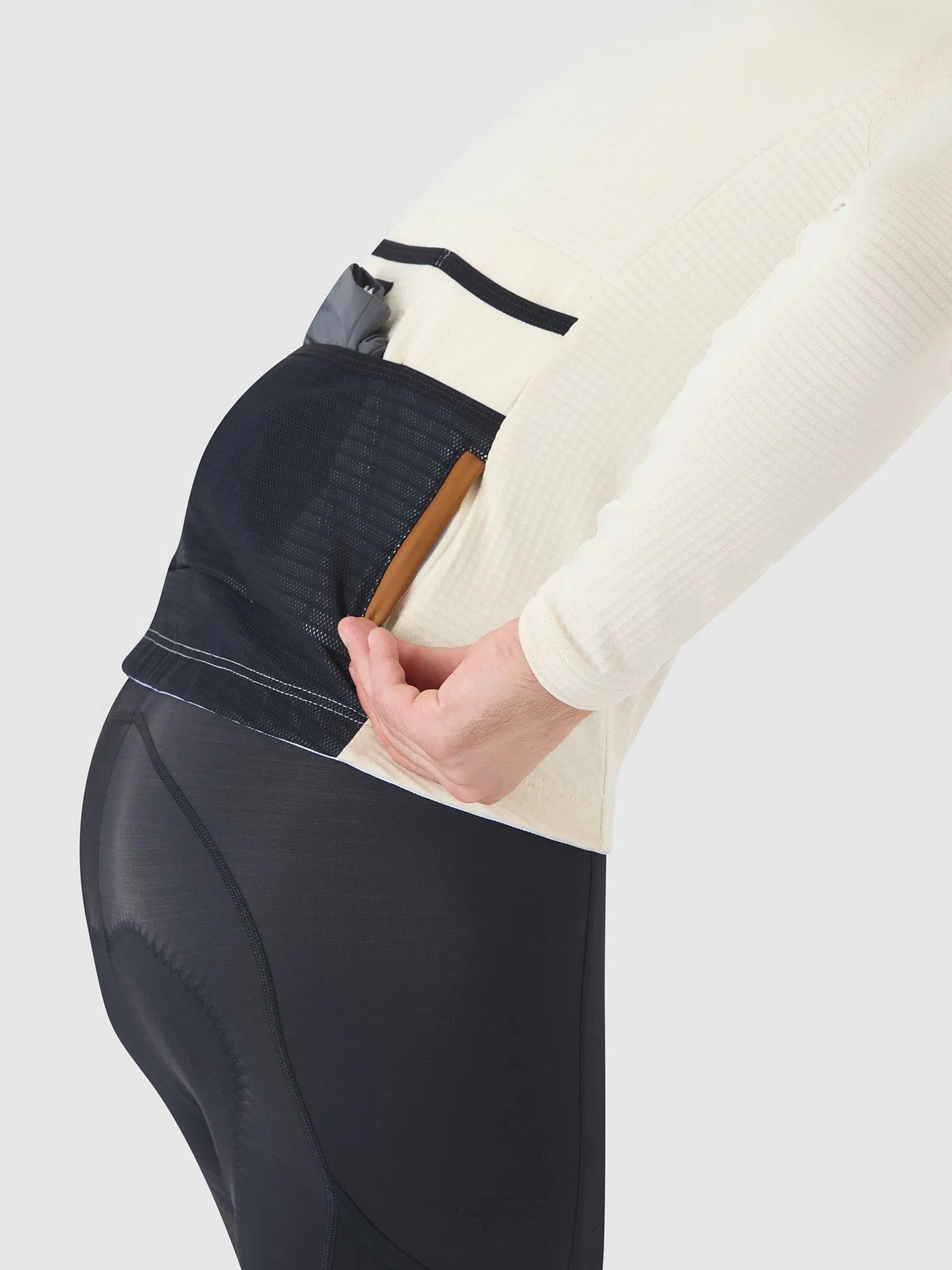 CAFE DU CYCLISTE Lorenne Audax Long Sleeve Jersey - Chalk