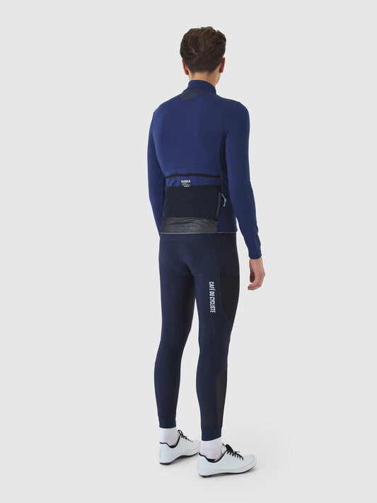 CAFE DU CYCLISTE Lorenne Audax Long Sleeve Jersey - Navy