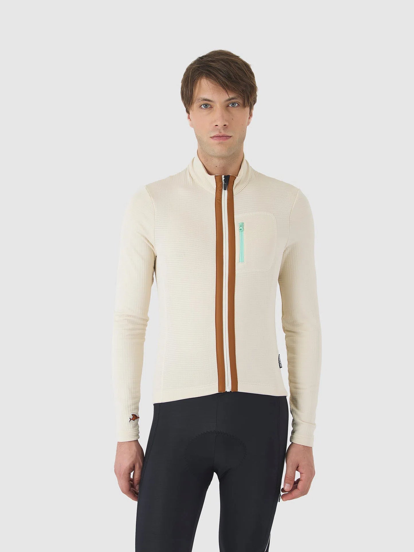 CAFE DU CYCLISTE Lorenne Audax Long Sleeve Jersey - Chalk