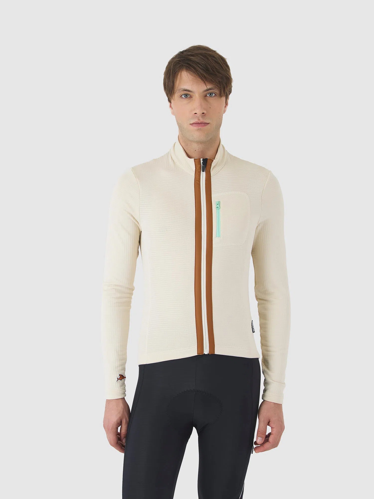 CAFE DU CYCLISTE Lorenne Audax Long Sleeve Jersey - Chalk