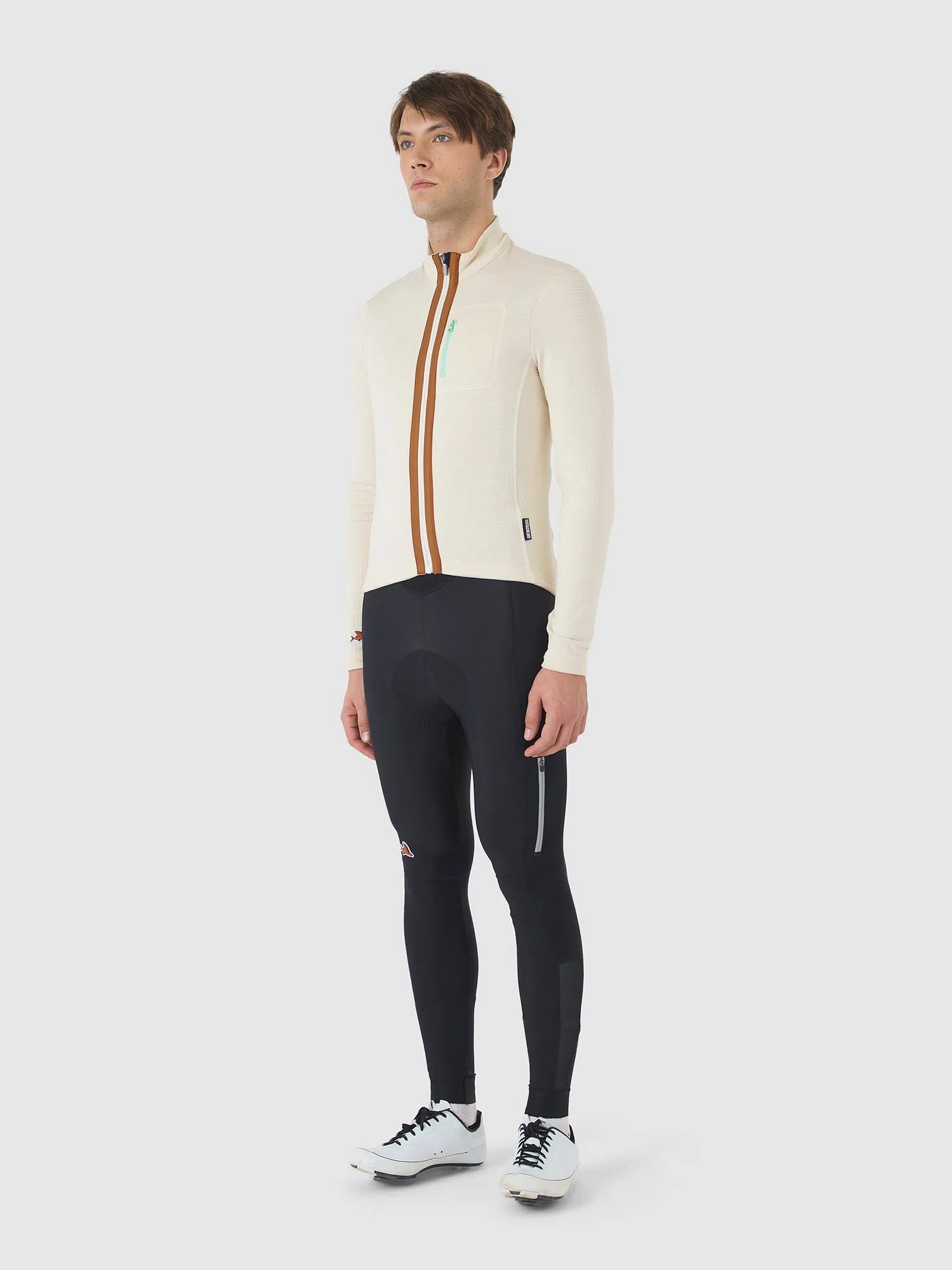 CAFE DU CYCLISTE Lorenne Audax Long Sleeve Jersey - Chalk