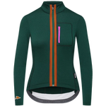 CAFE DU CYCLISTE Lorenne Audax Women Long Sleeve Jersey - Alpine Green
