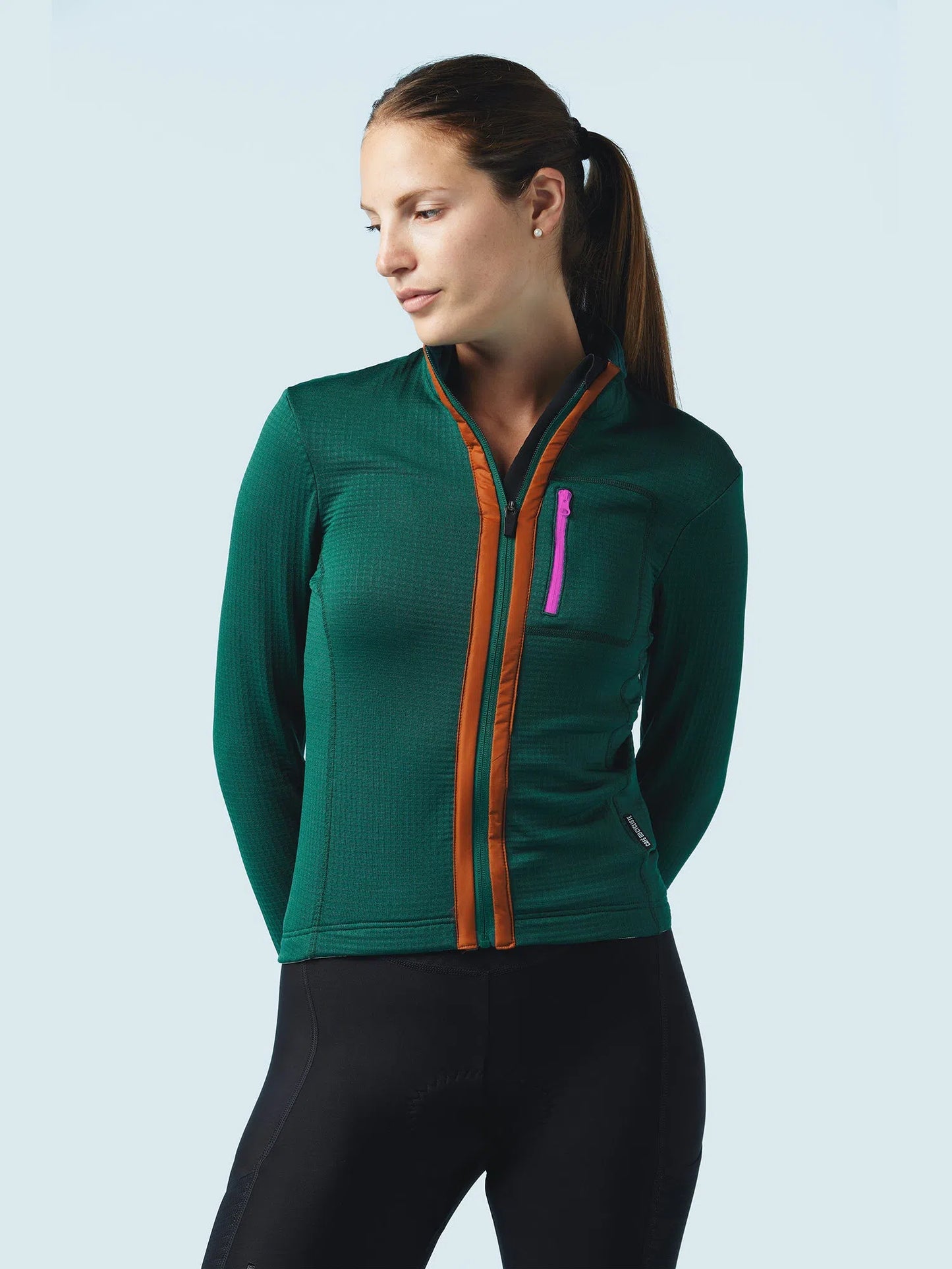 CAFE DU CYCLISTE Lorenne Audax Women Long Sleeve Jersey - Alpine Green