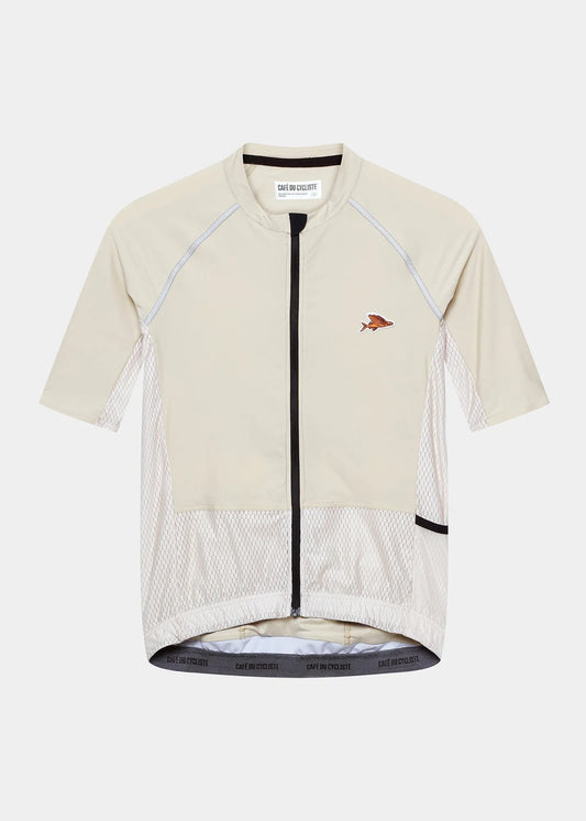 CAFE DU CYCLISTE Magda Lightweight Jersey - Chalk