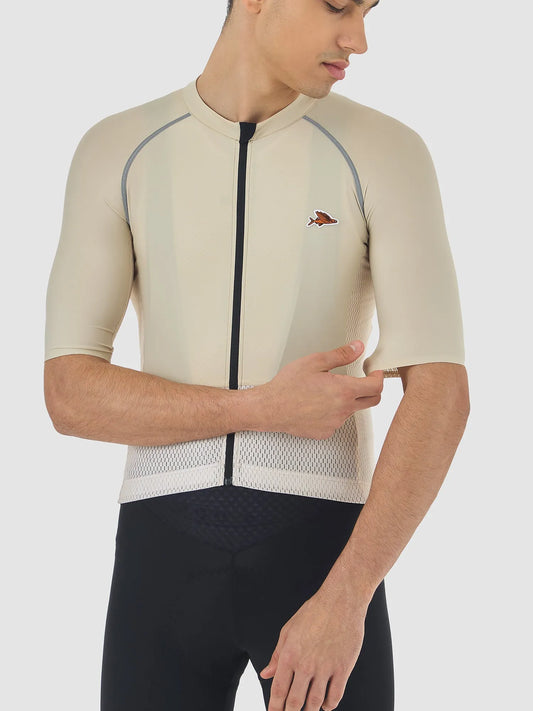 CAFE DU CYCLISTE Magda Lightweight Jersey - Chalk