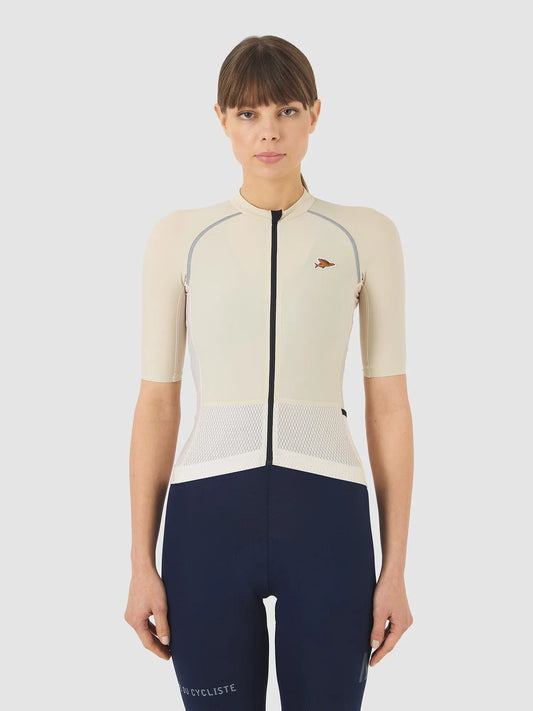 CAFE DU CYCLISTE Magda Lightweight Women Jersey - Chalk