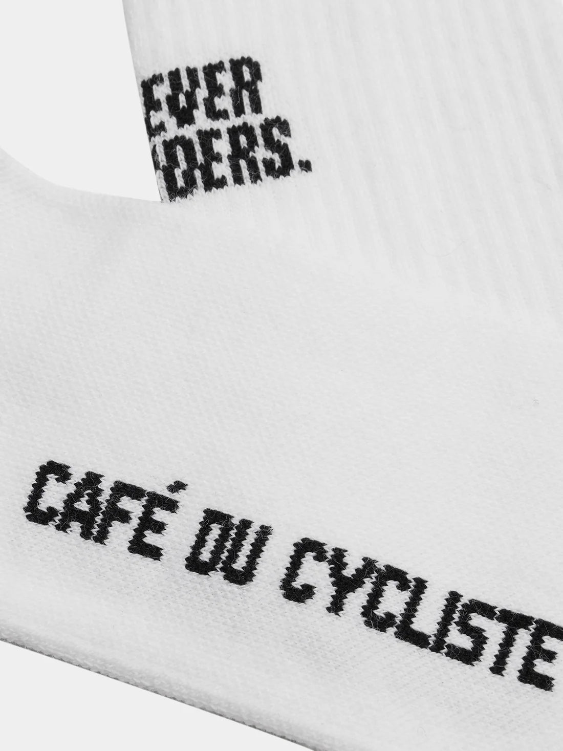 CAFE DU CYCLISTE Motto Cycling Socks - Black/White