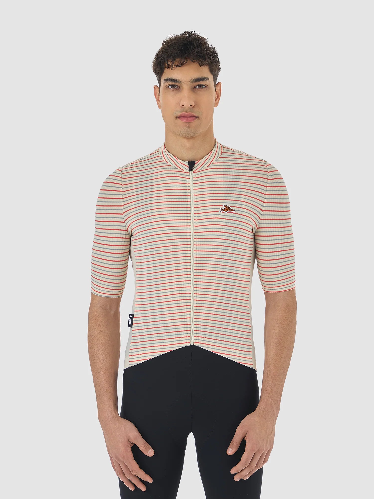 CAFÉ DU CYCLISTE Romy Cycling Jersey - Chalk/Fire