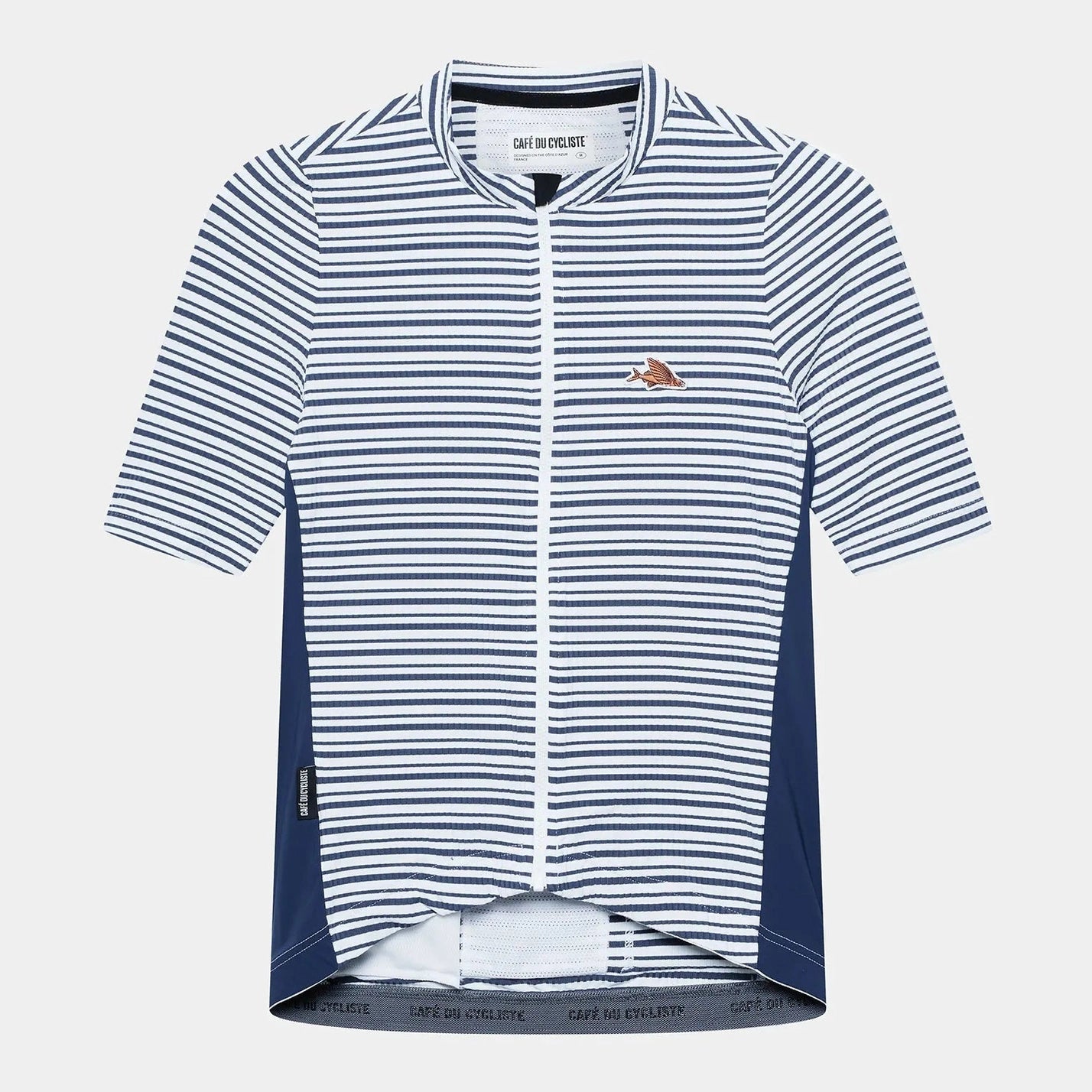 CAFE DU CYCLISTE Romy Midweight Jersey - Navy/White