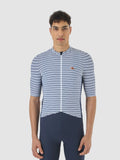 CAFE DU CYCLISTE Romy Midweight Jersey - Navy/White
