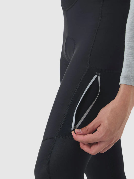 CAFE DU CYCLISTE Rosie Audax Cargo Winter Bib Tights - Black