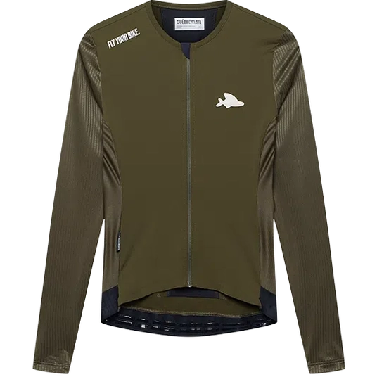 CAFE DU CYCLISTE Roxane Race Long Sleeve Jersey - Khaki