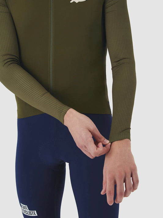 CAFE DU CYCLISTE Roxane Race Long Sleeve Jersey - Khaki