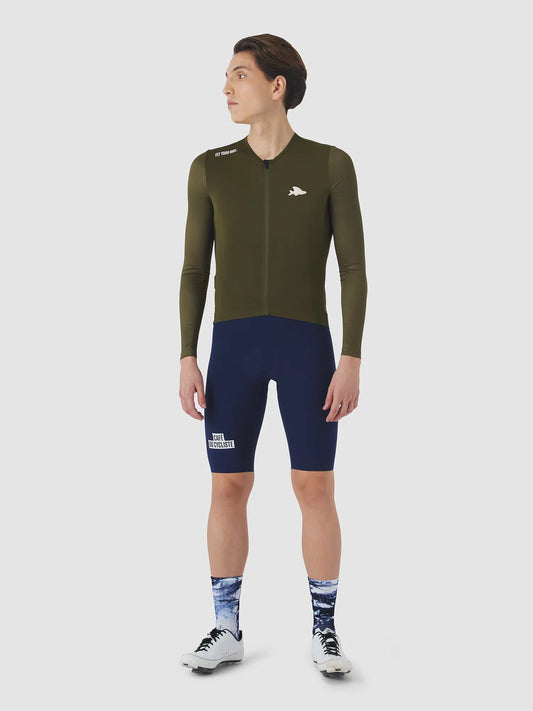 CAFE DU CYCLISTE Roxane Race Long Sleeve Jersey - Khaki