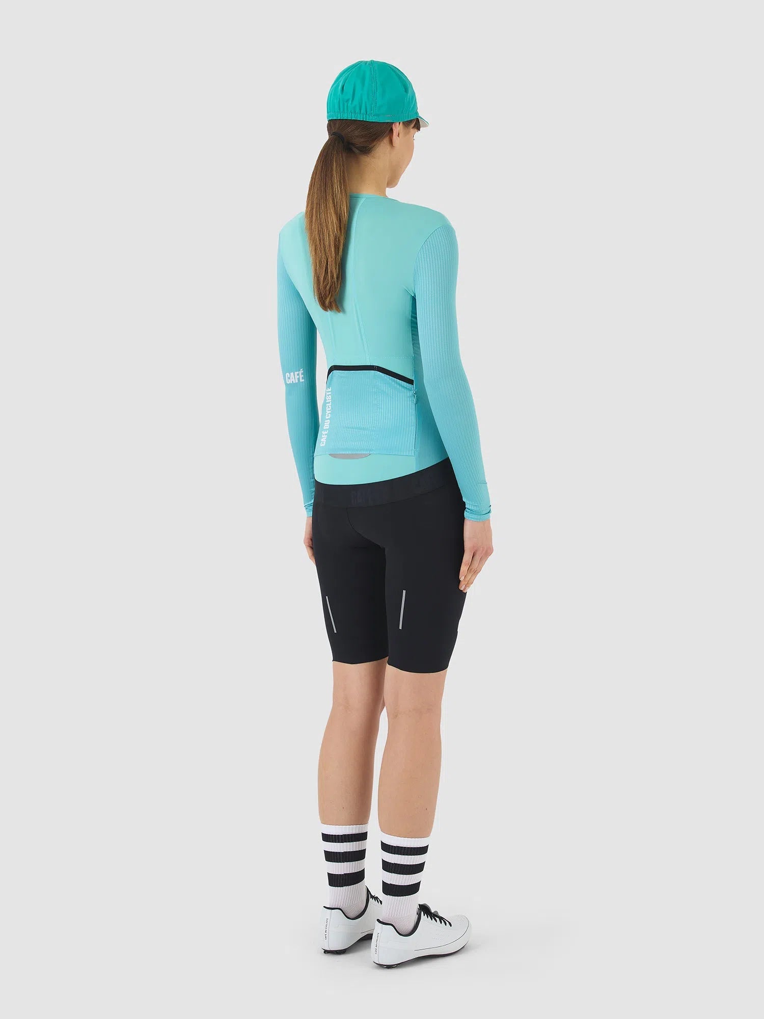 CAFE DU CYCLISTE Roxane Race Long Sleeve Women Jersey - Riviera Blue