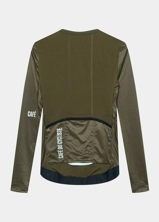 CAFE DU CYCLISTE Roxane Race Long Sleeve Women Jersey - Khaki