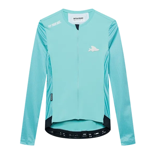 CAFE DU CYCLISTE Roxane Race Long Sleeve Women Jersey - Riviera Blue