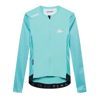 CAFE DU CYCLISTE Roxane Race Long Sleeve Women Jersey - Riviera Blue