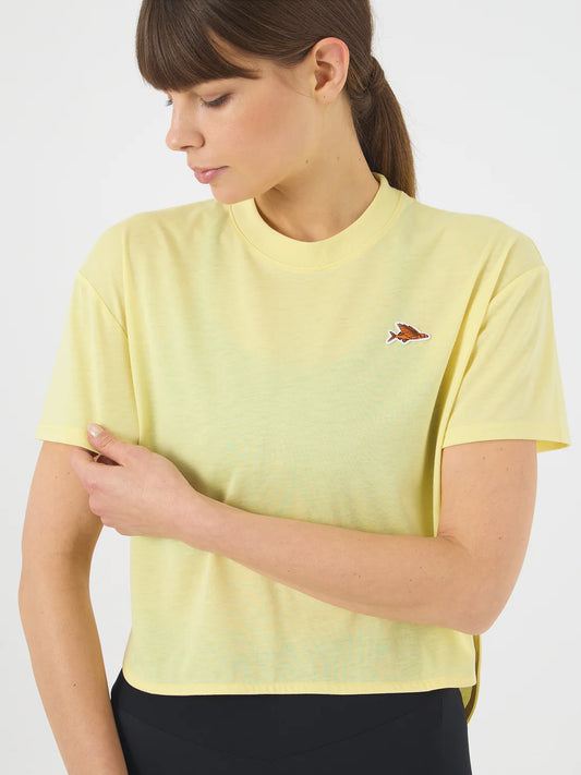 CAFE DU CYCLISTE Sandrine Women Cycling Jersey - Naples Yellow
