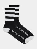 CAFÉ DU CYCLISTE Skate Socks - White