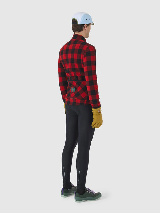 CAFE DU CYCLISTE Solange Fleece Jersey - Red/Black