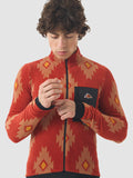 CAFE DU CYCLISTE Solange Fleece LS Jersey - Clay/Sandstone