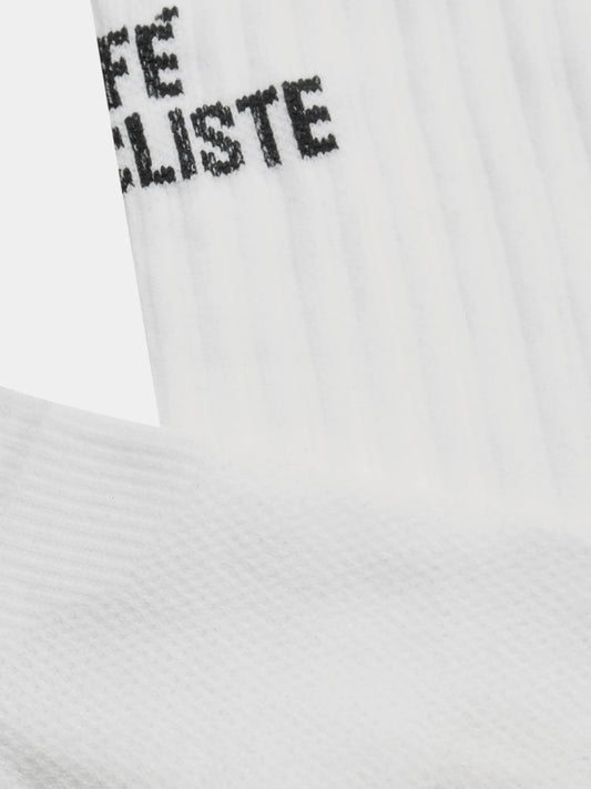 CAFE DU CYCLISTE Solid Socks - White