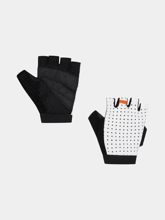 CAFE DU CYCLISTE Summer Mitts Unisex Cycling Gloves - White