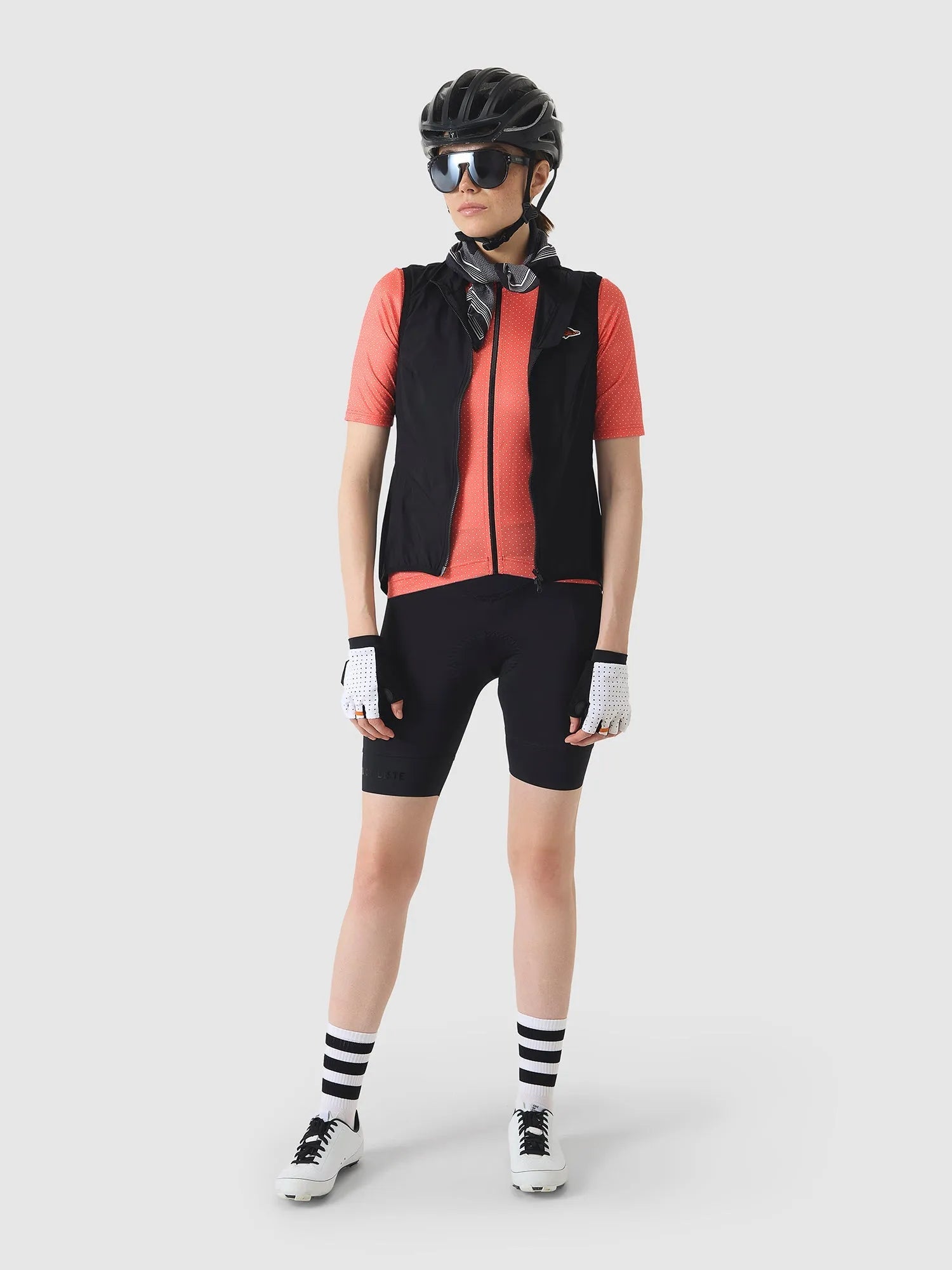 CAFE DU CYCLISTE Summer Fingerlose Handschuhe Unisex Radhandschuhe - Weiß