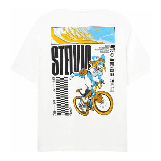 CAFÉ DU CYCLISTE TShirt Col Stelvio - White