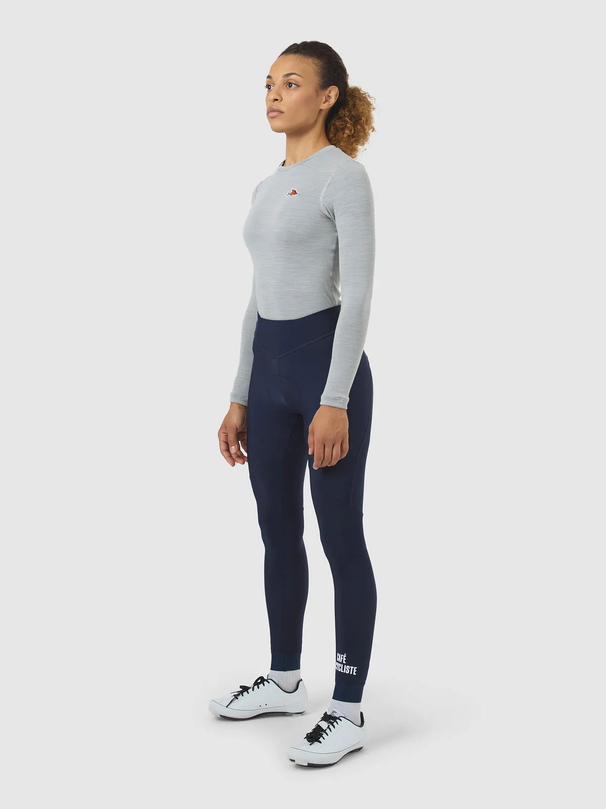 CAFE DU CYCLISTE Theresa Women's Brushed Tights - Navy