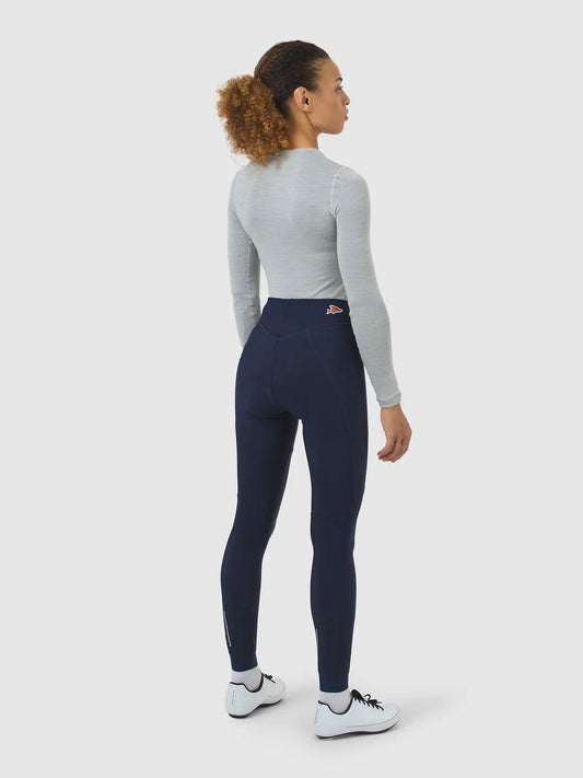 CAFE DU CYCLISTE Theresa Women's Brushed Tights - Navy