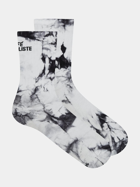 CAFÉ DU CYCLISTE Tie Dye Socks - Black