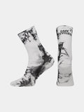 CAFÉ DU CYCLISTE Tie Dye Socks - Black