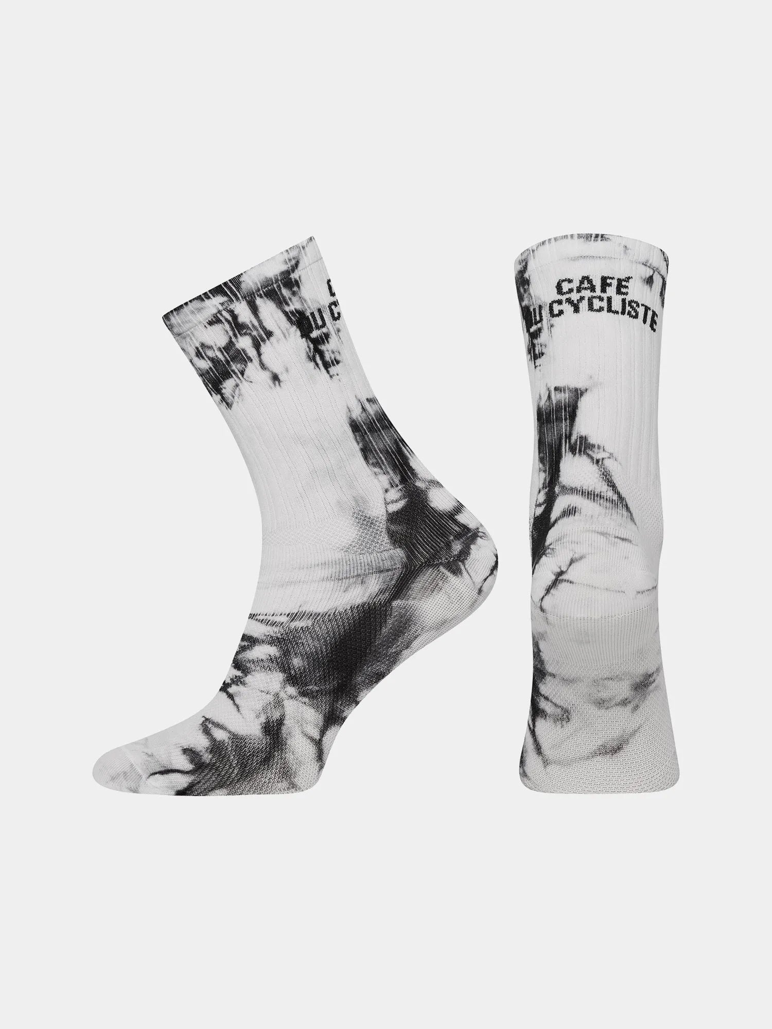 CAFÉ DU CYCLISTE Tie Dye Socks - Black