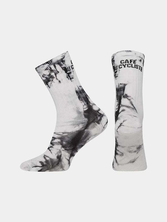 CAFÉ DU CYCLISTE Tie Dye Socks - Black