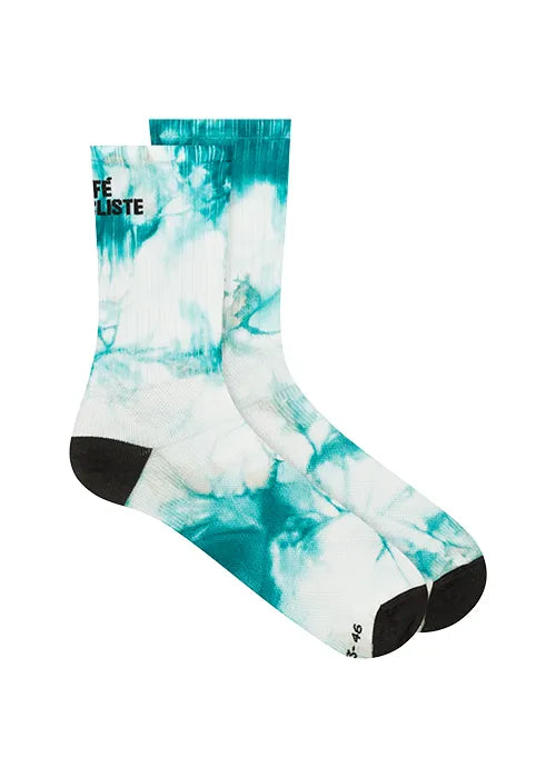 CAFÉ DU CYCLISTE Tie Dye Socks - Dark Sea