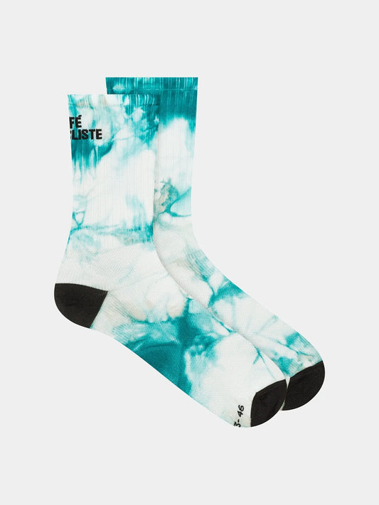 CAFÉ DU CYCLISTE Tie Dye Socks - Dark Sea