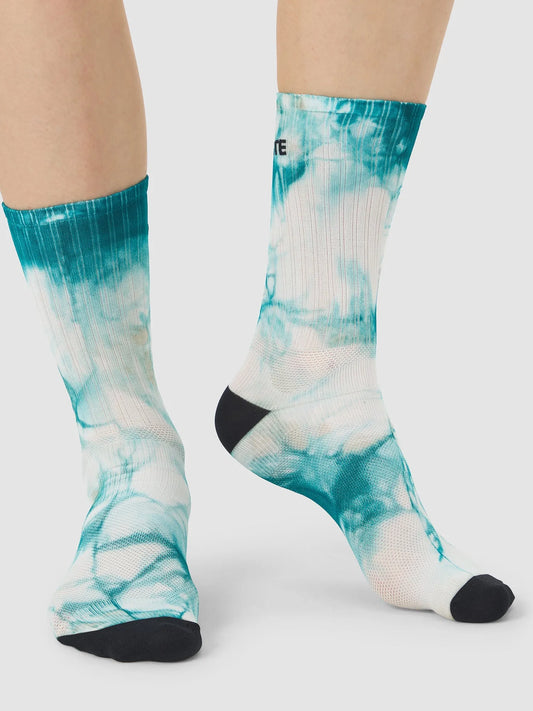 CAFÉ DU CYCLISTE Tie Dye Socks - Dark Sea