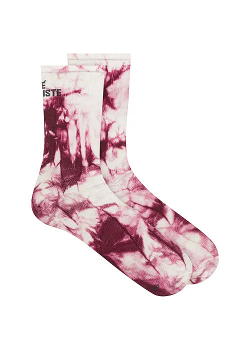 CAFÉ DU CYCLISTE Tie Dye Socks - Ultra Violet