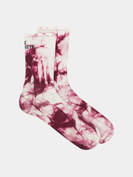 CAFÉ DU CYCLISTE Tie Dye Socks - Ultra Violet