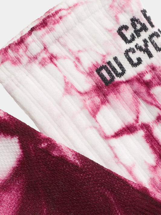CAFÉ DU CYCLISTE Tie Dye Socks - Ultra Violet