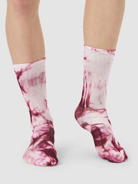 CAFÉ DU CYCLISTE Tie Dye Socks - Ultra Violet