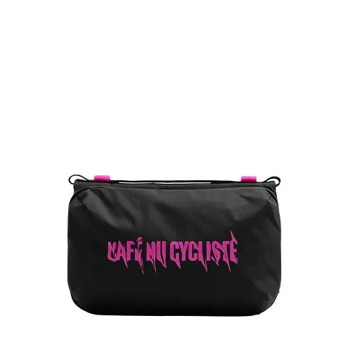 CAFÉ DU CYCLISTE Topologie Large Bottle Sacoche - Black Fuchsia