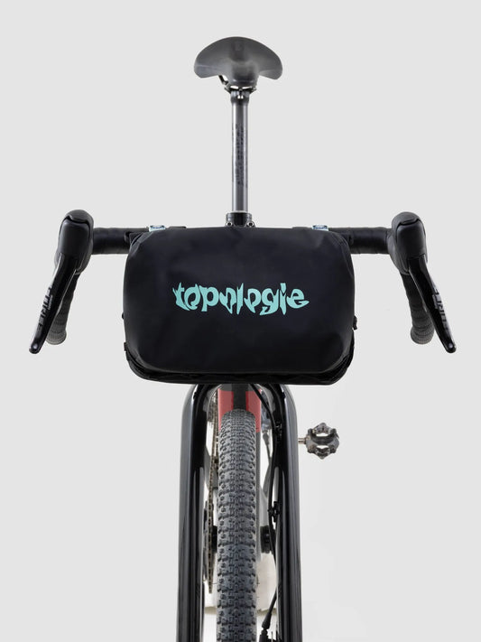 CAFÉ DU CYCLISTE Topologie Large Bottle Sacoche - Black Mint