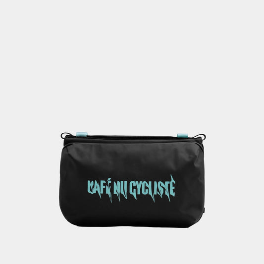 CAFÉ DU CYCLISTE Topologie Large Bottle Sacoche - Black Mint
