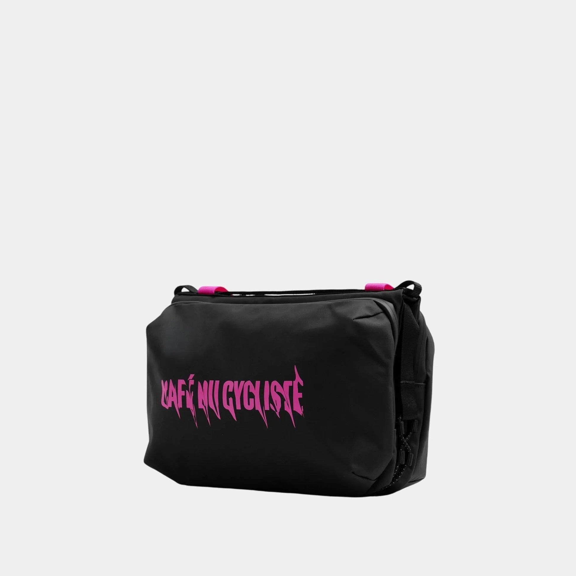 CAFÉ DU CYCLISTE Topologie Large Bottle Sacoche - Black Fuchsia