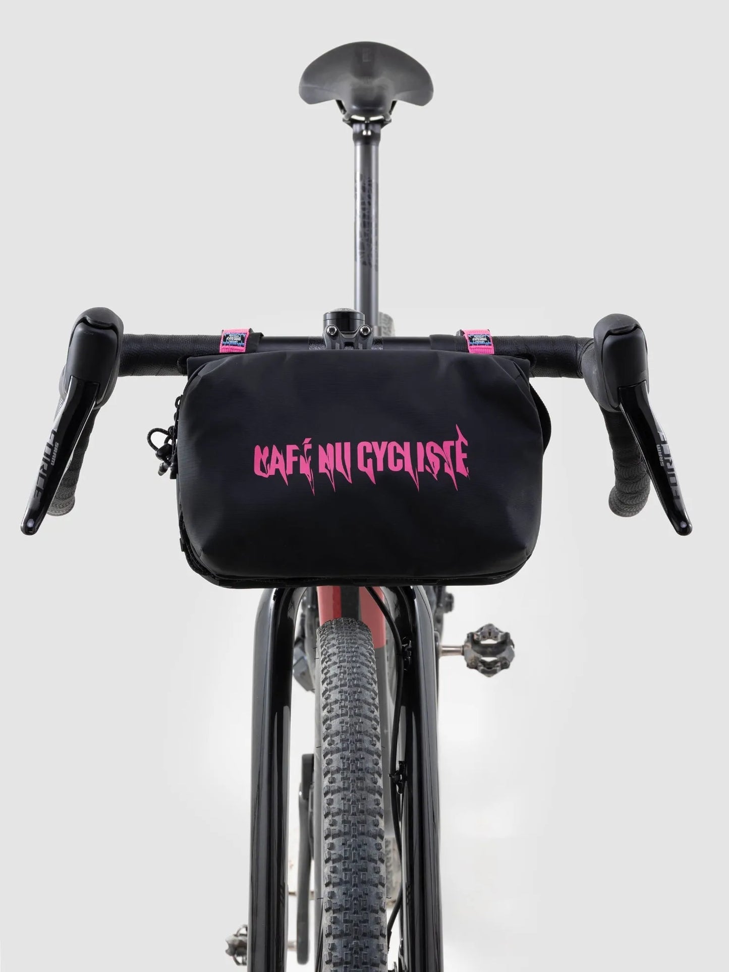 CAFÉ DU CYCLISTE Topologie Medium Bottle Sacoche - Black Fuchsia