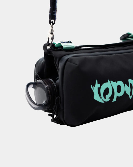 CAFÉ DU CYCLISTE Topologie Medium Bottle Sacoche - Black Mint