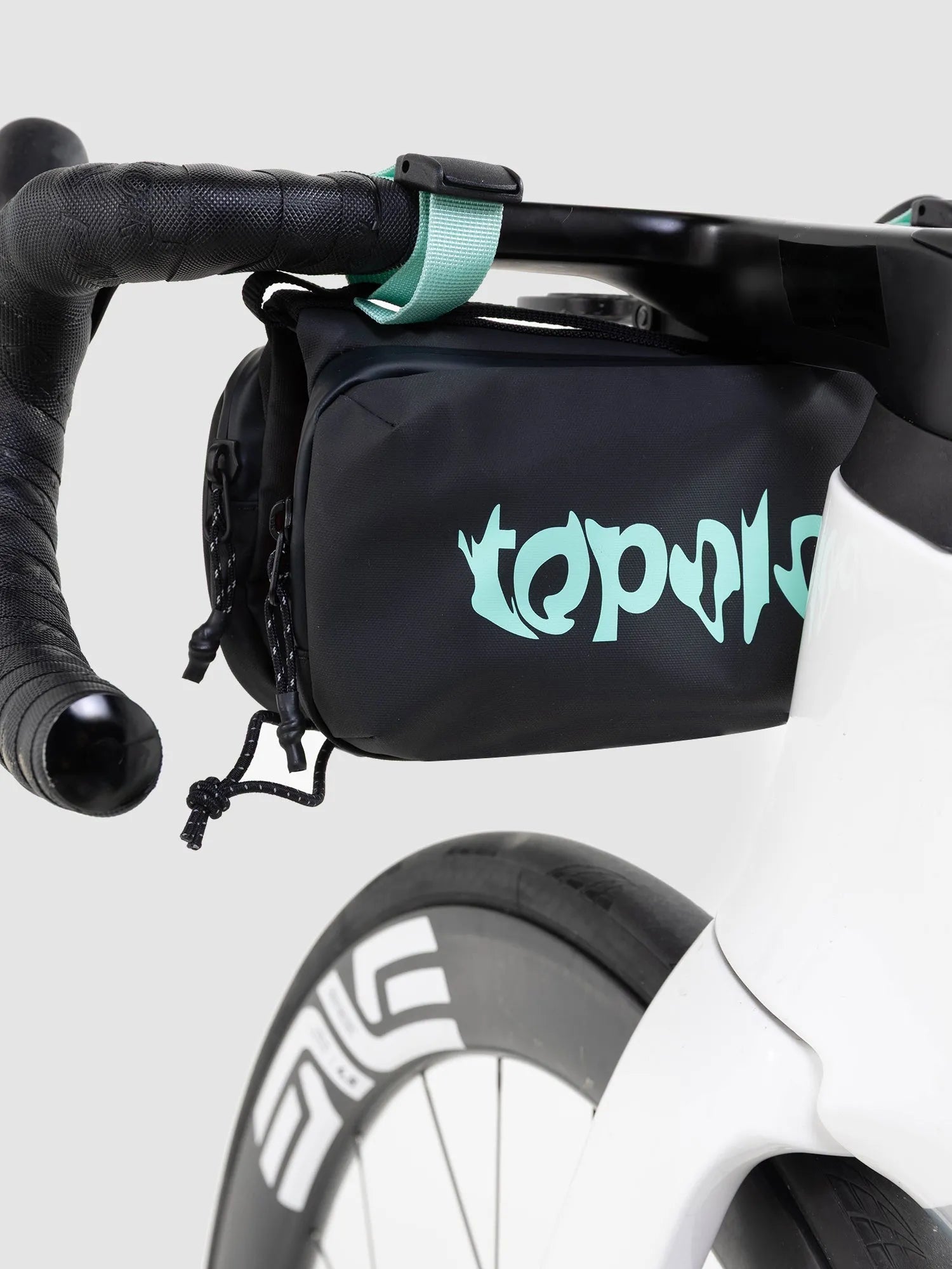 CAFÉ DU CYCLISTE Topologie Medium Bottle Sacoche - Black Mint